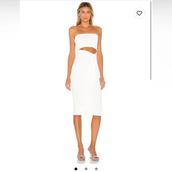midi white dress for wedding Off-Shoulder Polka Dot Tulle Midi Wedding Dress  Perfect for Boho Brides  or as a Second Dress  Liina Stein